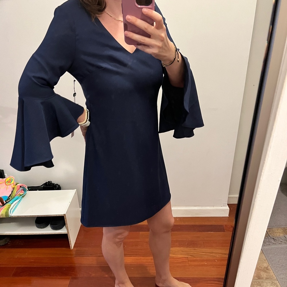 laundry by Shelli segal dress size 6 navy - Picture 6 of 6
